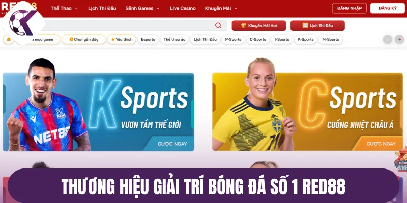 Thương hiệu giải trí bóng đá số 1 Red88