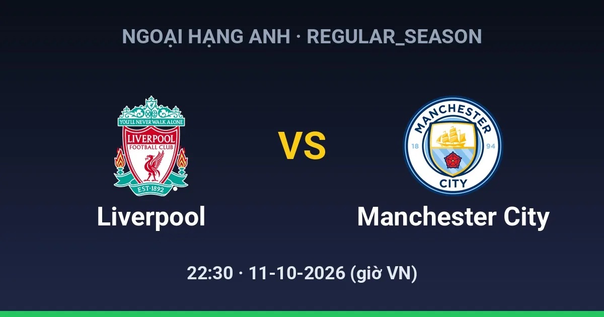 Liverpool FC vs Manchester City FC